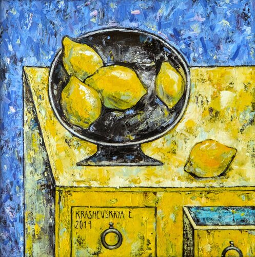 Lemons von Lena Krashevka, Malerei kaufen auf Singulart