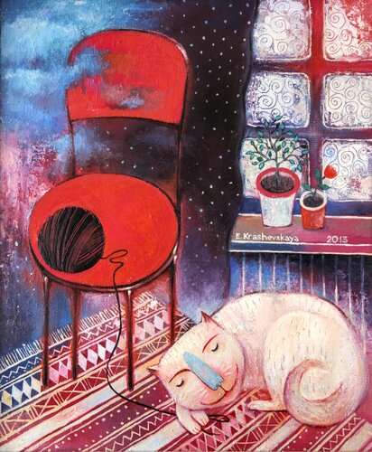 Warm dreams van Lena Krashevka, Schilderij te koop op Singulart