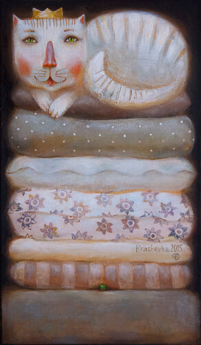 The princess and the pea von Lena Krashevka, Malerei kaufen auf Singulart