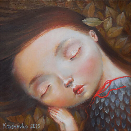 Fall dreams van Lena Krashevka, Schilderij te koop op Singulart
