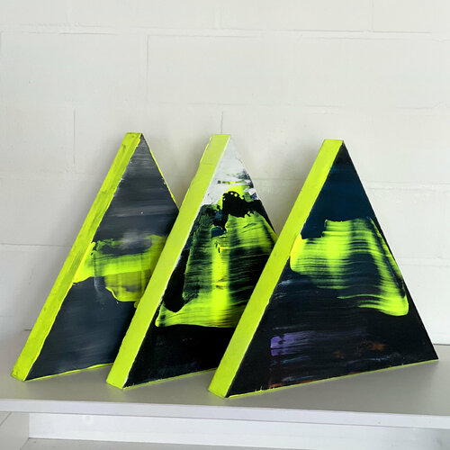 Triptych “Influence” von Lena Krashevka, Malerei kaufen auf Singulart