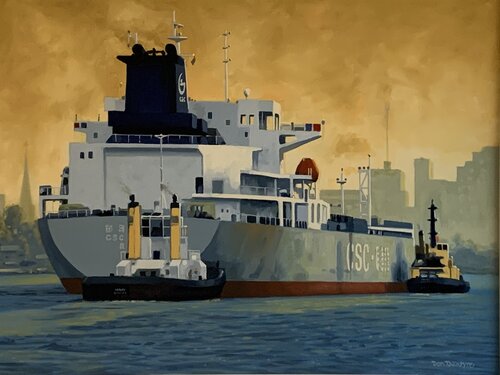 Guiding A Late Arrival par Donald Talintyre, Peinture en vente sur Singulart