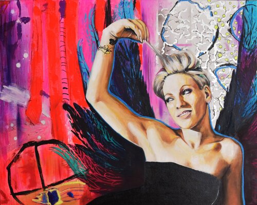 "Pink" von Bianca Lever, Malerei kaufen auf Singulart
