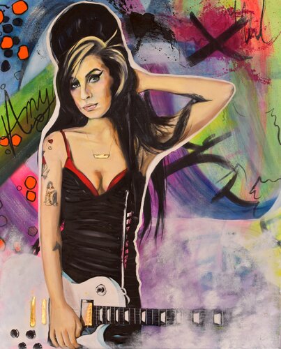 "Amy Winehouse" von Bianca Lever, Malerei kaufen auf Singulart