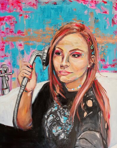 Hold the Phone von Bianca Lever, Malerei kaufen auf Singulart