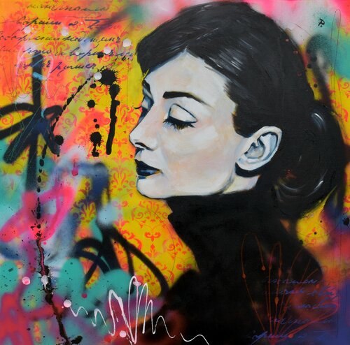 "Audrey" von Bianca Lever, Malerei kaufen auf Singulart