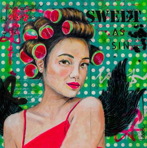 "Sweet as Sin" von Bianca Lever, Malerei kaufen auf Singulart