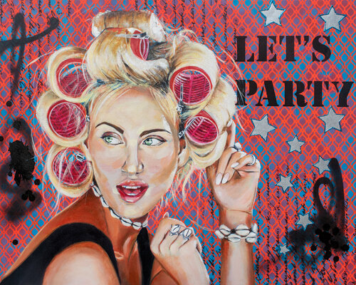 "Let's Party" van Bianca Lever, Schilderij te koop op Singulart