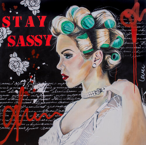 "Stay Sassy" van Bianca Lever, Schilderij te koop op Singulart