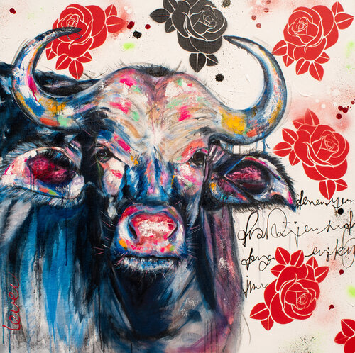 Lady Buffalo von Bianca Lever, Malerei kaufen auf Singulart