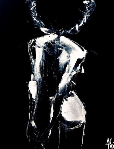 Black is more #1 di ALTO, Pittura in vendita su Singulart