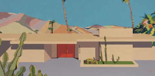 Palm Springs, CA de Jean-Francois Miaule, Pintura a la venta en Singulart