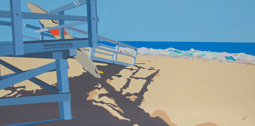 El Porto Beach de Jean-Francois Miaule, Pintura a la venta en Singulart