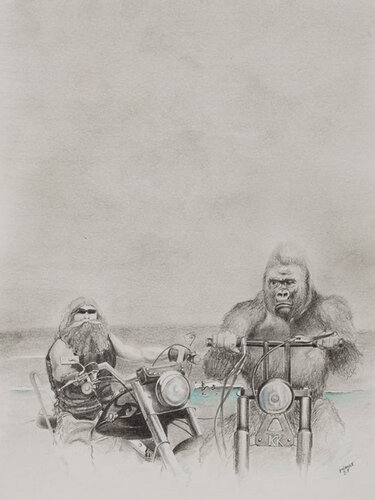 Limited Print Edition "King Kool 22" by Jean-Francois Miaule, 소묘 for Sale on Singulart
