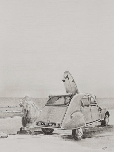 Limited Print Edition "King Kool 20" von Jean-Francois Miaule, Zeichnungen kaufen auf Singulart