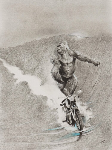 Limited Print Edition "King Kool 11" von Jean-Francois Miaule, Zeichnungen kaufen auf Singulart