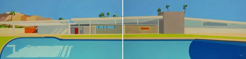 Rancho Mirage par Jean-Francois Miaule, Peinture en vente sur Singulart