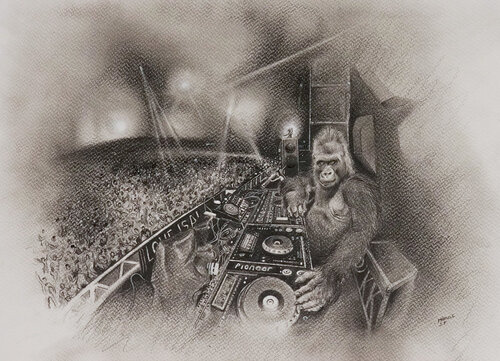 Limited Print Edition "King Kool 47" par Jean-Francois Miaule, Dessin en vente sur Singulart