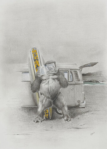 Limited Print Edition "King Kool 58" de Jean-Francois Miaule, Dibujo a la venta en Singulart