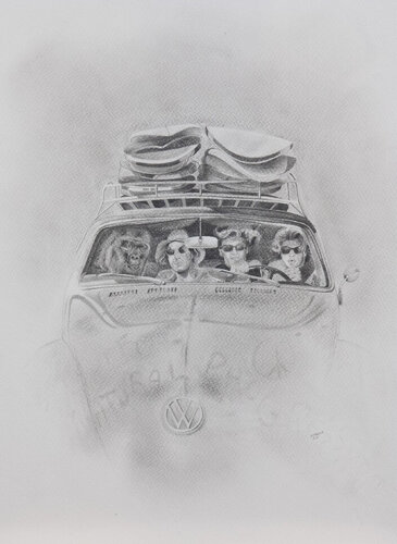 Limited Print Edition "King Kool 66" von Jean-Francois Miaule, Zeichnungen kaufen auf Singulart