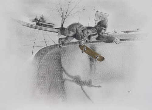 Limited Print Edition "King Kool 69" von Jean-Francois Miaule, Zeichnungen kaufen auf Singulart