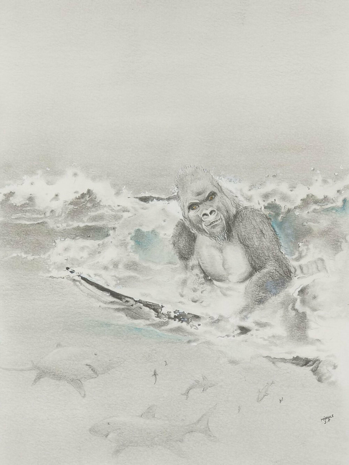 Limited Print Edition "King Kool 26" Jean-Francois Miaule Zeichnungen zu verkaufen