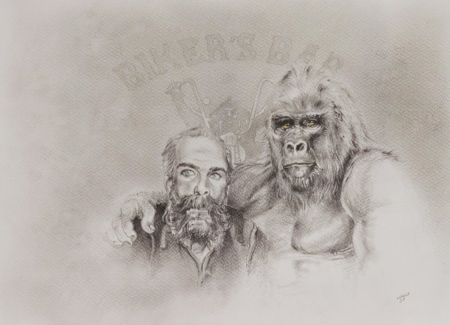 Limited Print Edition "King Kool 45" Jean-Francois Miaule Zeichnungen zu verkaufen
