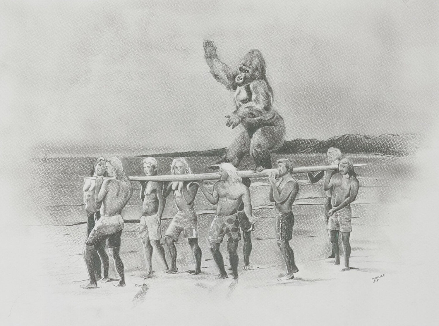 Limited Print Edition "King Kool 62" Jean-Francois Miaule Zeichnungen zu verkaufen