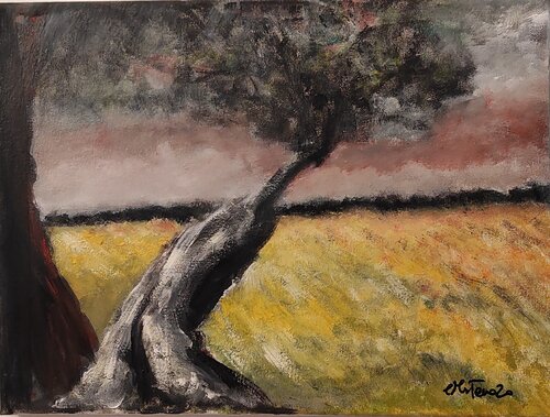 Albero solitario di Enzo Martano, Pittura in vendita su Singulart