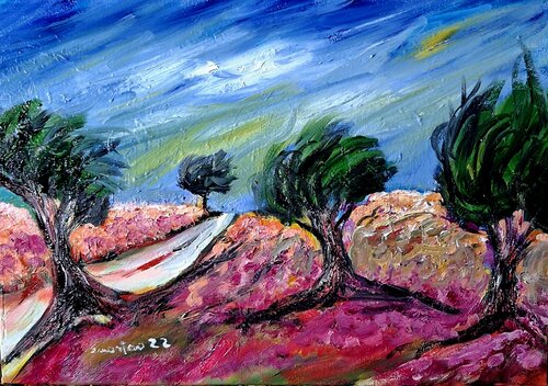 Radici nel sole by Enzo Martano, Painting for Sale on Singulart