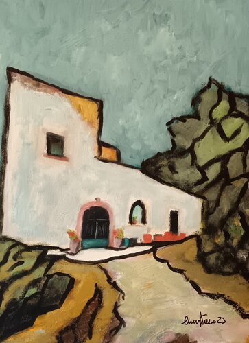 Vecchia masseria di Enzo Martano, Pittura in vendita su Singulart
