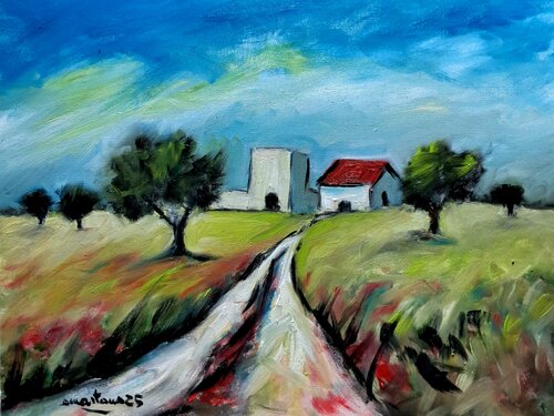 Il respiro della terra – Paesaggio espressionista by Enzo Martano, Painting for Sale on Singulart