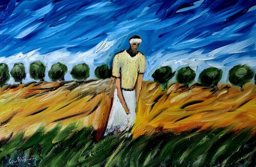 Fatica d'oro van Enzo Martano, Schilderij te koop op Singulart