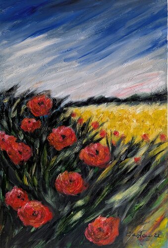 Vento tra i papaveri by Enzo Martano, 絵画 for Sale on Singulart