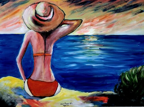 L'attesa dell'orizzonte di Enzo Martano, Pittura in vendita su Singulart