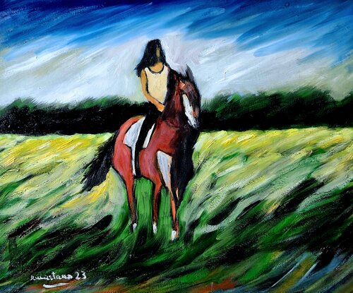 Libertà nel vento di Enzo Martano, Pittura in vendita su Singulart