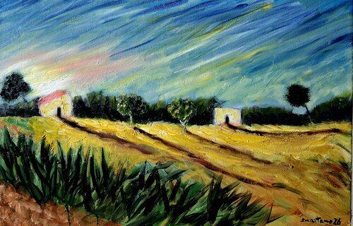 L'oro del Salento van Enzo Martano, Schilderij te koop op Singulart