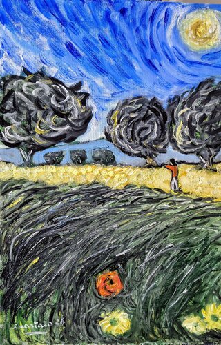 Sotto il sole sovrano par Enzo Martano, Peinture en vente sur Singulart