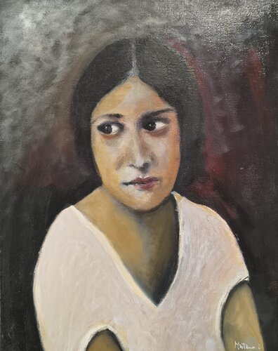 Lo sguardo sospeso by Enzo Martano, Painting for Sale on Singulart