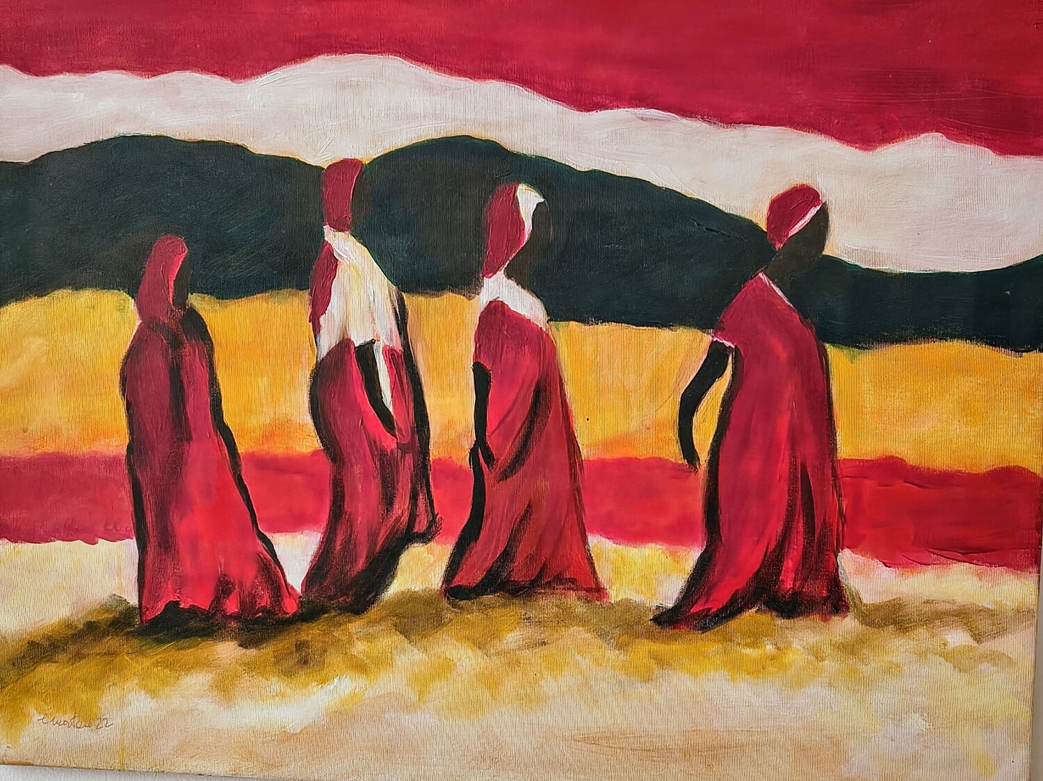 Il cammino delle madri Enzo Martano Pintura original en venta