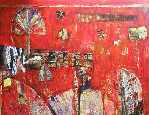 Holyland Red par Romaya Puchman, Peinture en vente sur Singulart