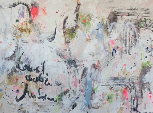 Music, fruit and Vienna van Saja Davíðsdóttir, Schilderij te koop op Singulart