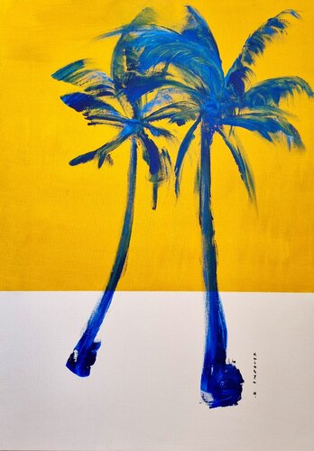 Roi des Caraïbes / Açaï ou manaka / Les larmes du Paradis van Kaithya Huc, Schilderij te koop op Singulart