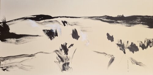 La sérénité coule sur les dunes  / Bercée par les embruns/ Et l'élégance de mes pensées pour toi Kaithya Huc