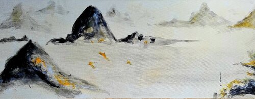 Murmure du vent / Envolée joyeuse / Journée bénie von Kaithya Huc, Malerei kaufen auf Singulart