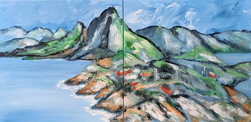 Fresh breeze / Morning wind / Gentle lapping de Kaithya Huc, Pintura a la venta en Singulart