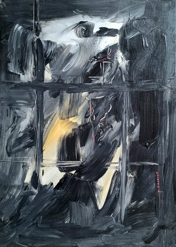 In front of the window / He hopes and dreams / The light erases the trouble von Kaithya Huc, Malerei kaufen auf Singulart