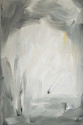 In front of the window / He hopes and dreams / The light erases the trouble di Kaithya Huc, Pittura in vendita su Singulart