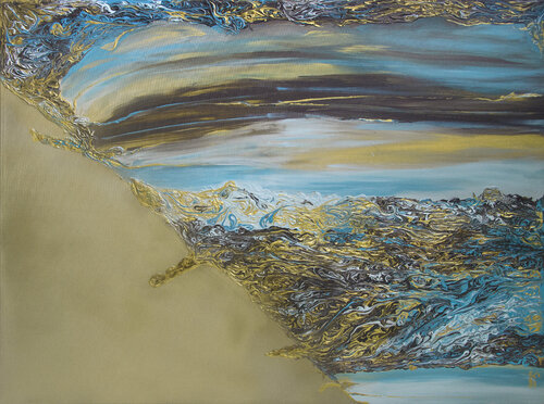 Golden sand von Svetlana Saratova, Malerei kaufen auf Singulart