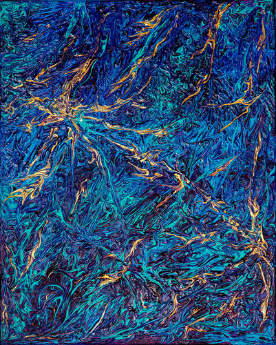 Starry sky di Svetlana Saratova, Pittura in vendita su Singulart